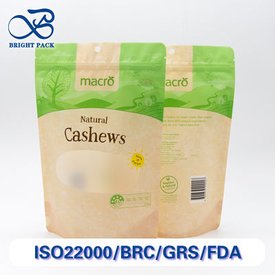 지프 잠금 서드 푸드 포장을 위한 서드 포지션 맑은 창문과 식품용 재료