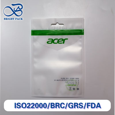 전자 제품 포장을 위한 투명 창이 있는 정전기 방지 3면 밀봉 백, 재활용 가능 및 맞춤형.