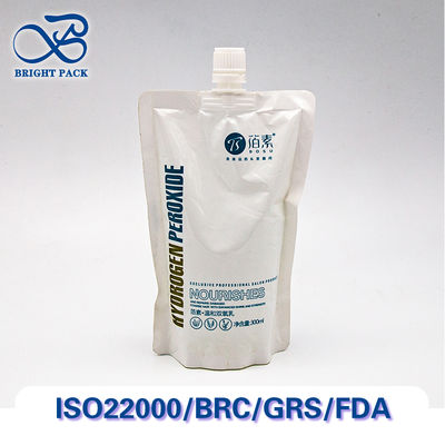 누출 방지 스푸트 봉지 피부 관리 제품 패키지 사용자 지정 인쇄, 재료 및 노즐 크기를 특징으로합니다.