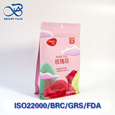 비용 효율적인 8면 밀폐 봉지 티 포장재 찢어지지 않는 및 주문형 인쇄 대용량 주문 할인