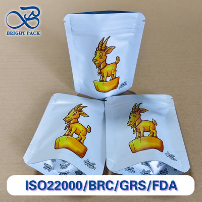 재밀봉 가능한 지퍼 스탠드업 백 소형 장난감 포장 특징 정전기 방지 및 경량화.