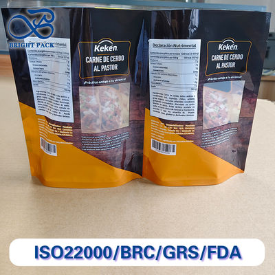 투명한 창과 함께 식품 포장용 맞춤형 디지털 인쇄 된 서드업 가방