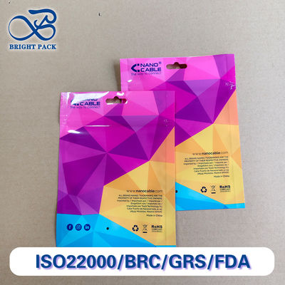 투명 창문 봉쇄 가방 맞춤 인쇄 전자 액세서리 포장용 대용품 할인