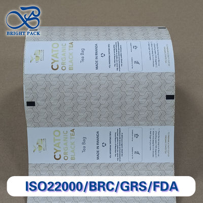 프리미엄 식품 안전 간편 절취 종이 롤, 효율적인 티백 오버랩 포장을 위한 열 접착 코팅