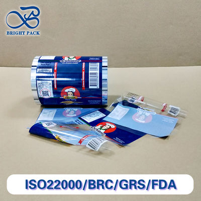 선명한 고광택 마감 컬러 인쇄 포장 롤 필름 (식품 포장용, 맞춤형 반투명)