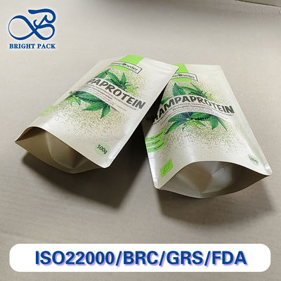 식품 등급 크라프트 종이 복합 백 5.5x8 인치 친환경