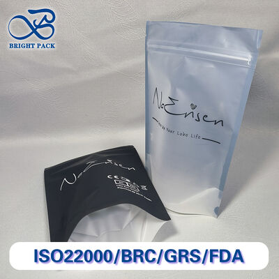 맑은 시야 다시 닫을 수 있는 지퍼와 함께 서있는 가방