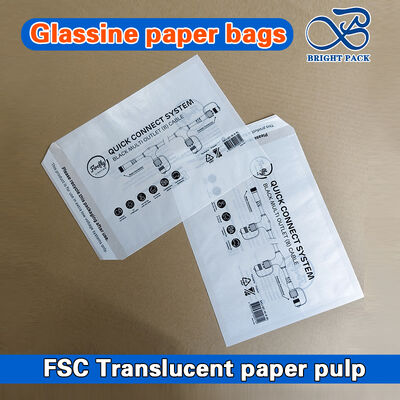 기름질이 없는 식품 안전 유리 종이 봉지 환경 친화적 투명한 포장재 베이커리 사탕 공예품