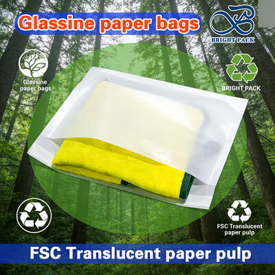 맞춤형 로고 유리 종이 봉투 의류 퇴비화 가능한 유리 종이 봉투 티셔츠 코트용 투명 종이 포장 봉투