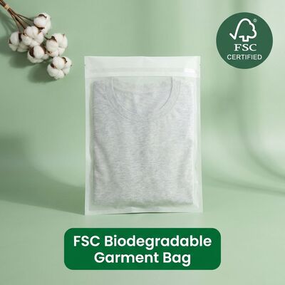 Custom Luxury Glassine Bags for Garment Eco Apparel Packaging for Certified Biodegradable Recyclable Bulk Manufacturer Export